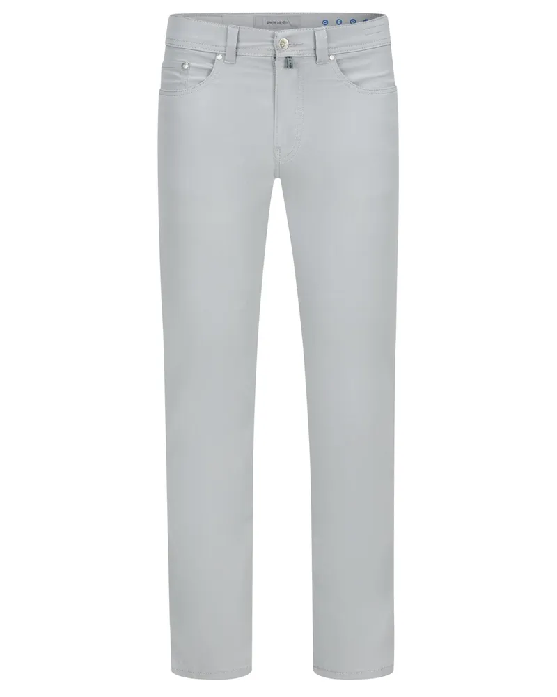 Pierre Cardin Leichte 5-Pocket Hose Lyon mit Stretch, Modern Tapered Fit Grau