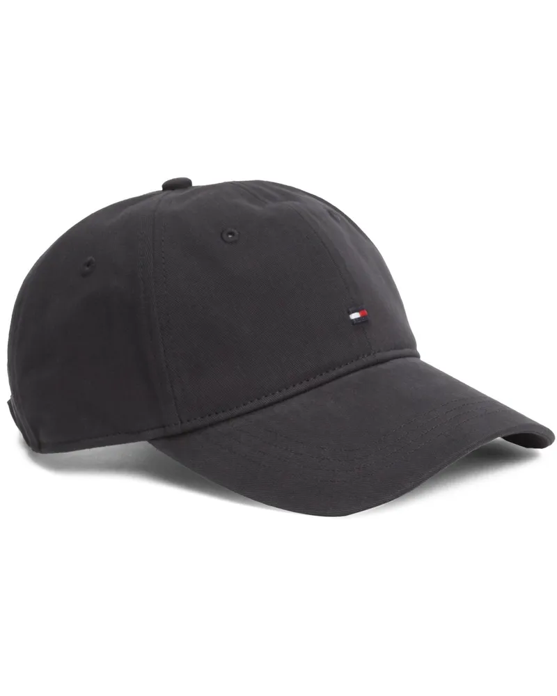Tommy Hilfiger Cap aus Baumwolle mit Logo-Aufnäher in Schwarz