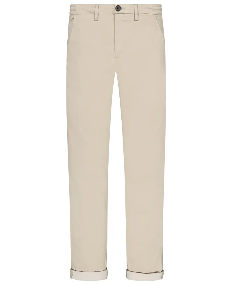 Mos Mosh Chino in Stretch-Qualität mit Tunnelzug, Regular Fit in Kreide
