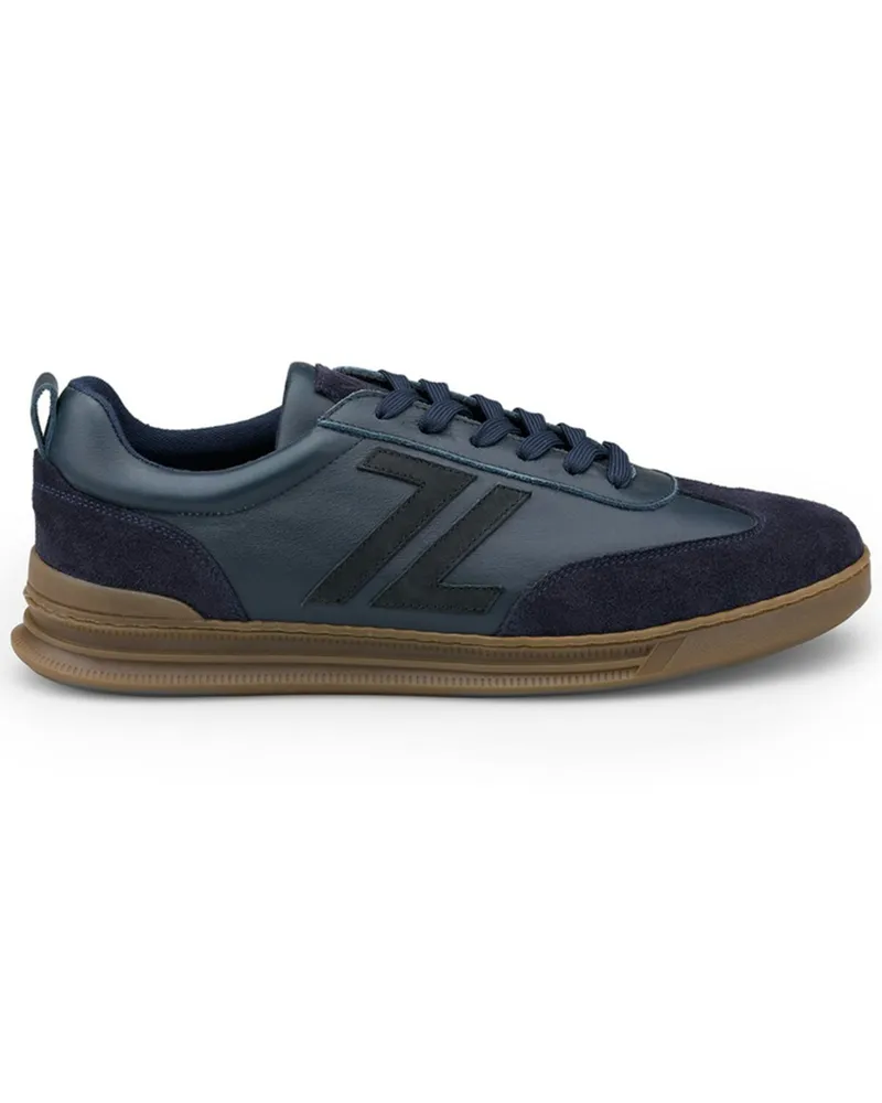 Lloyd Sneaker Orbit 77 aus einem Leder-Mix mit Variofootbed in Marine