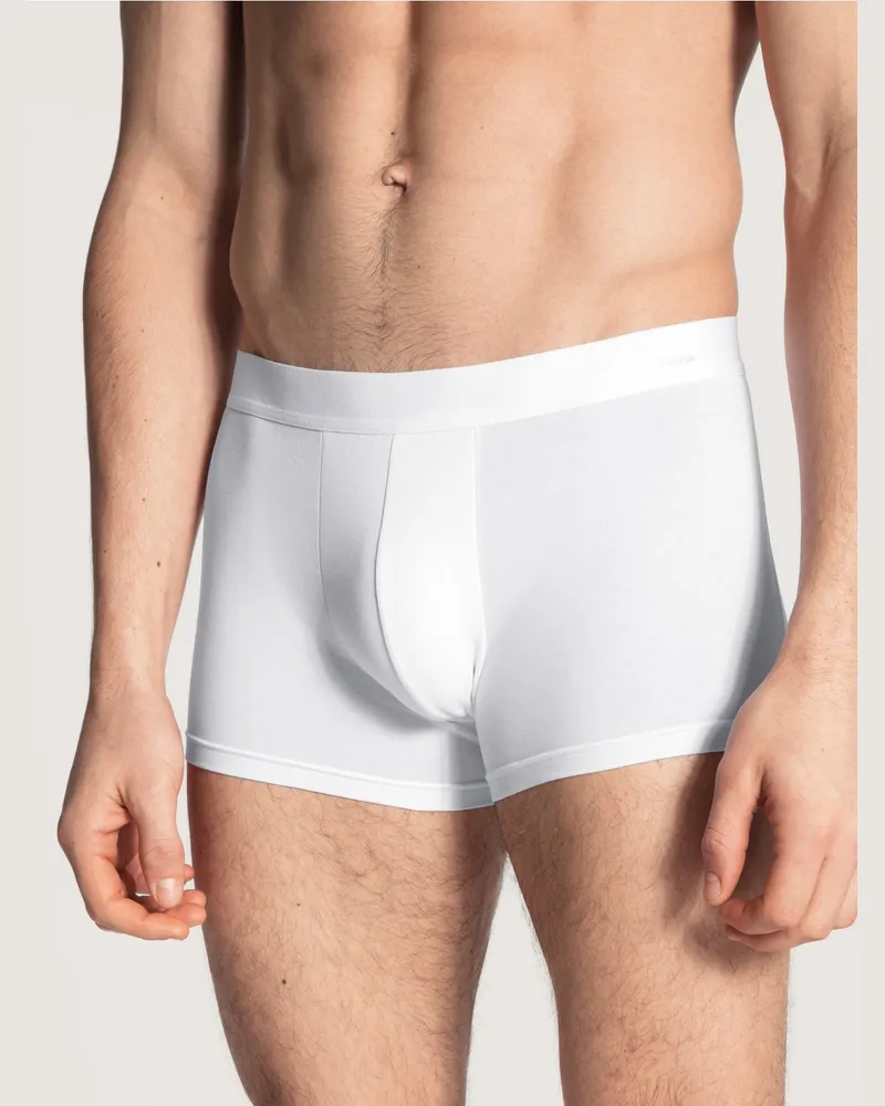 Calida Boxershorts aus softem Baumwolljersey in Weiß