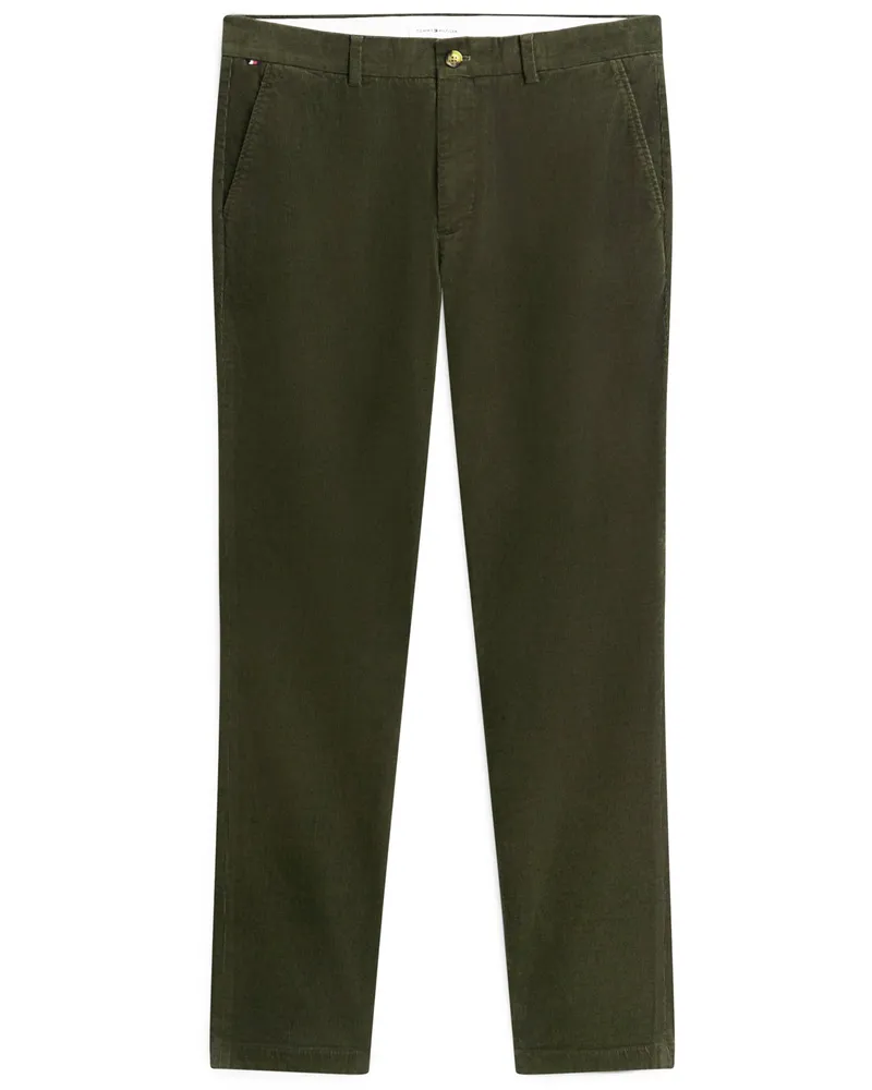 Tommy Hilfiger Cordhose Denton mit Stretchanteil, Slim Straight Fit in Oliv