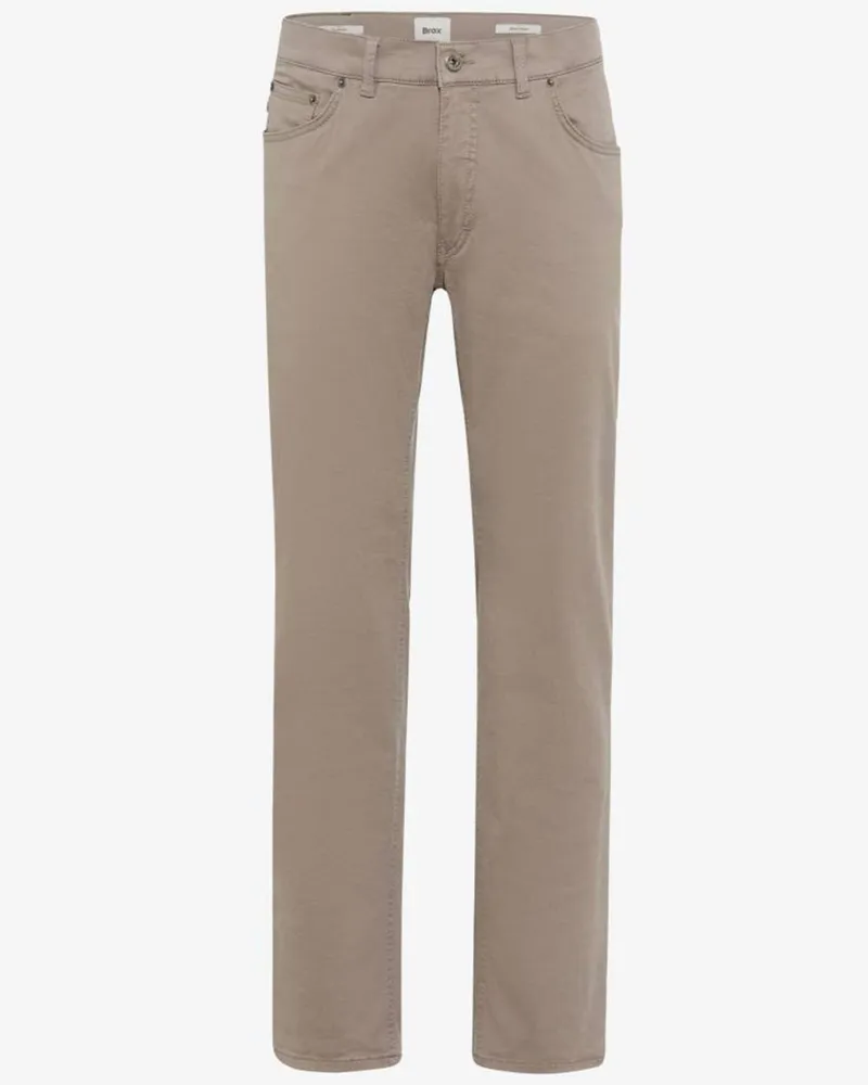 Brax 5-Pocket Hose Cadiz Marathon mit Stretch, Straight Fit in Hellbraun