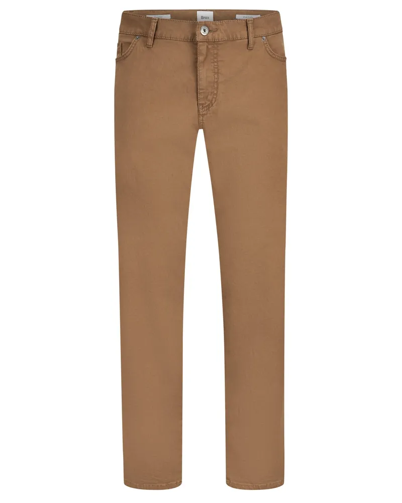 Brax 5-Pocket Hose Cadiz Marathon mit Stretch, Straight Fit in Hellbraun