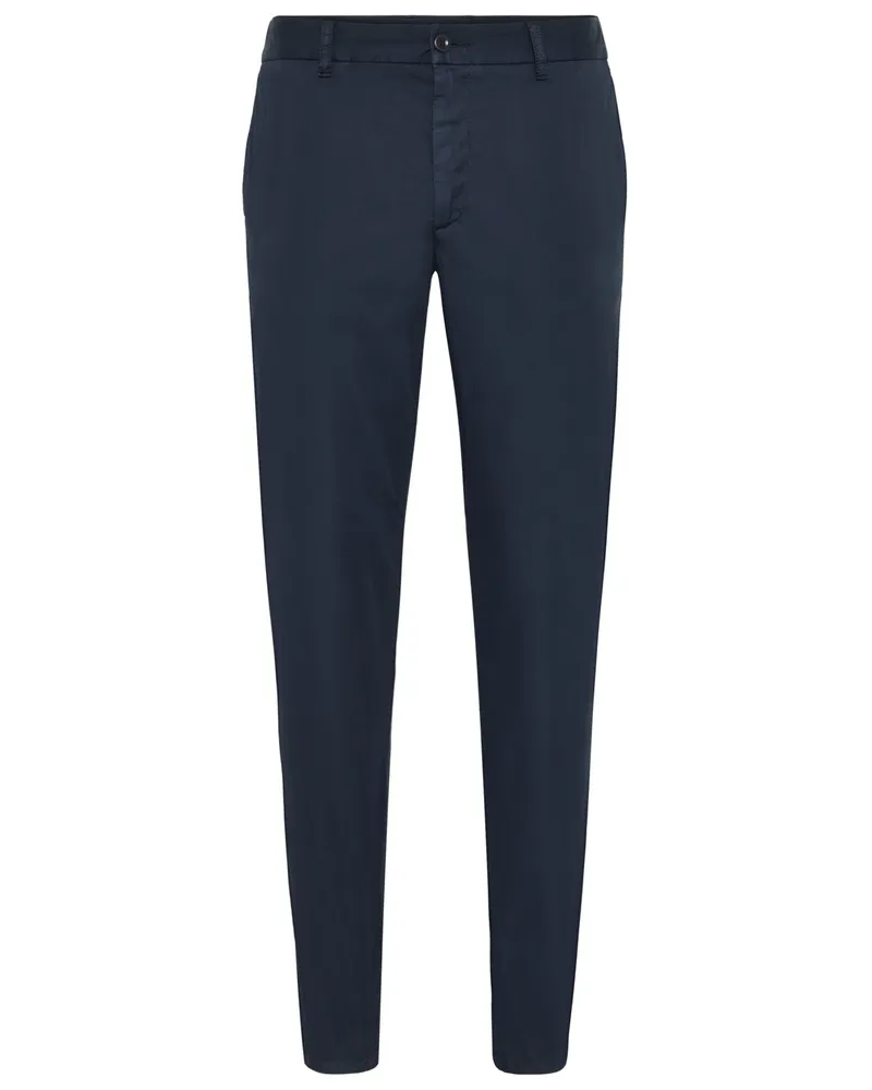 Alberto Ultraleichte Chino Lou mit Stretch, Regular Fit in Marine