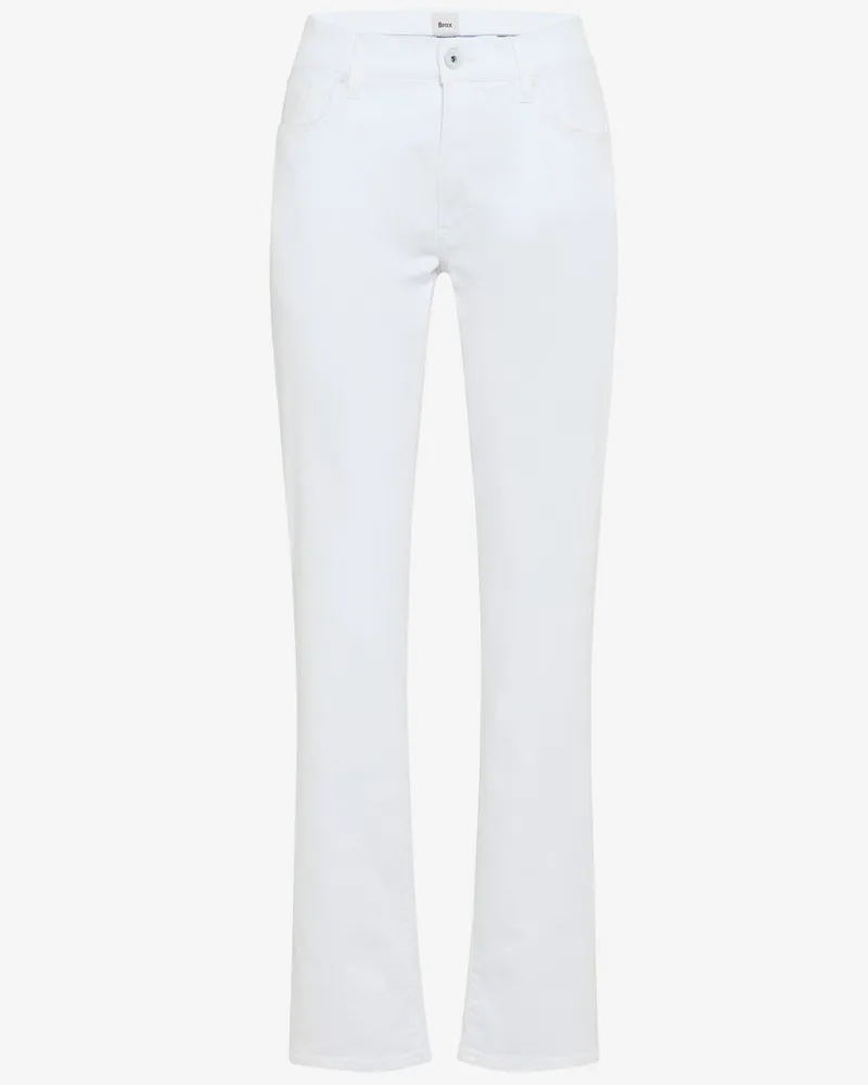 Brax Extraleichte Hi Flex Jeans Chuck in dezenter Used-Optik, Modern Fit in Weiß