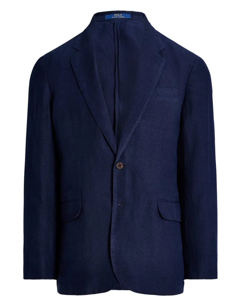 Ralph Lauren Ungefüttertes Anzugsakko aus Leinen, Modern Fit in Marine