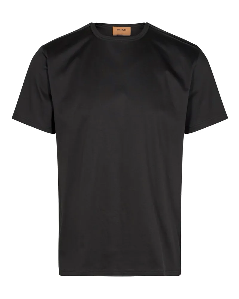 Mos Mosh Unifarbenes T-Shirt mit Polygiene-Funktion in Schwarz