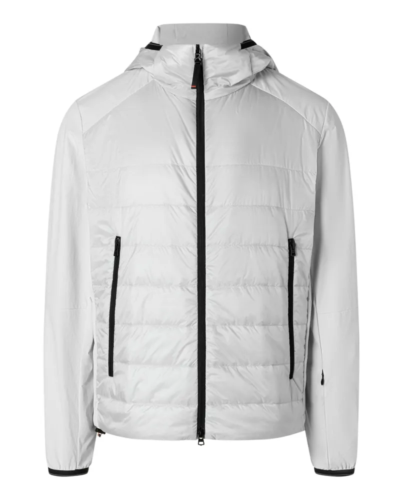 Bogner Fire & Ice Leichte Hybrid-Jacke Kegan mit Kapuze in Hellgrau