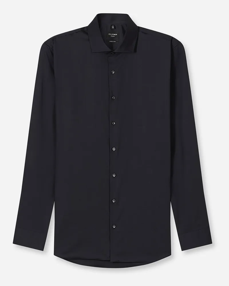 Olymp No. Six, Super Slim Fit, Hemd mit Stretchanteil in Schwarz
