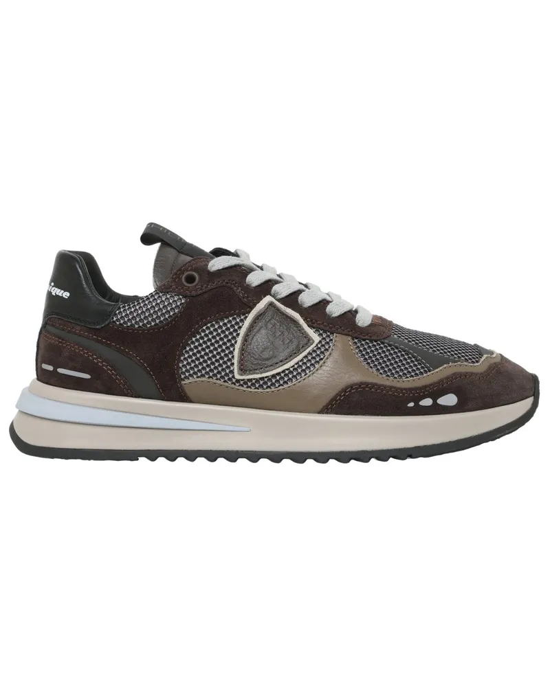 Philippe Model Runner-Sneaker Olympique mit Mesh-Einsätzen in Braun