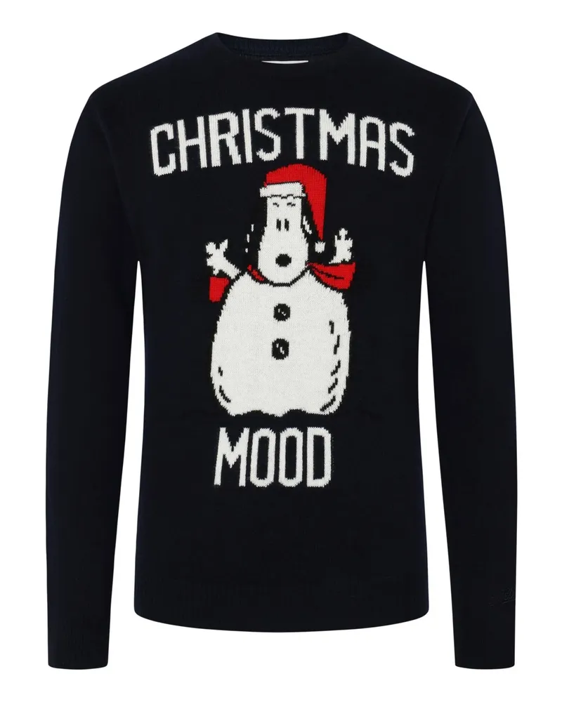 MC2 Saint Barth Pullover aus einem Wolle-Kaschmir-Mix mit Snoopy-Motiv in Schwarz