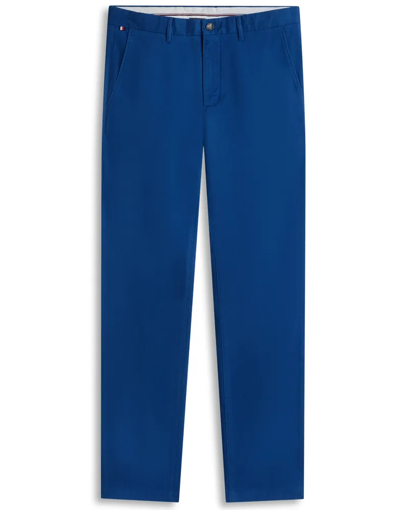 Tommy Hilfiger Chino Bleecker mit Strukturprint, Slim Fit in Blau