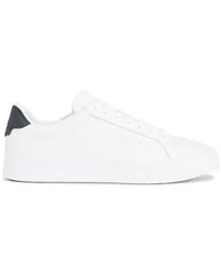 Tommy Hilfiger Low Top Sneaker aus Nappaleder mit Label-Schriftzug Weiß