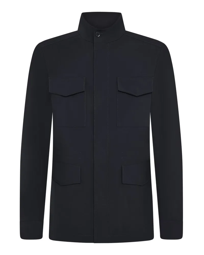 DUNO 3-in-1 Fieldjacket Rupert Mio aus technischer Wolle in Marine