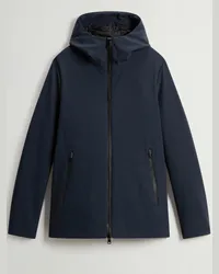 Woolrich Softshelljacke mit gestepptem Leichtdaunenfutter und Stretchanteil Marine