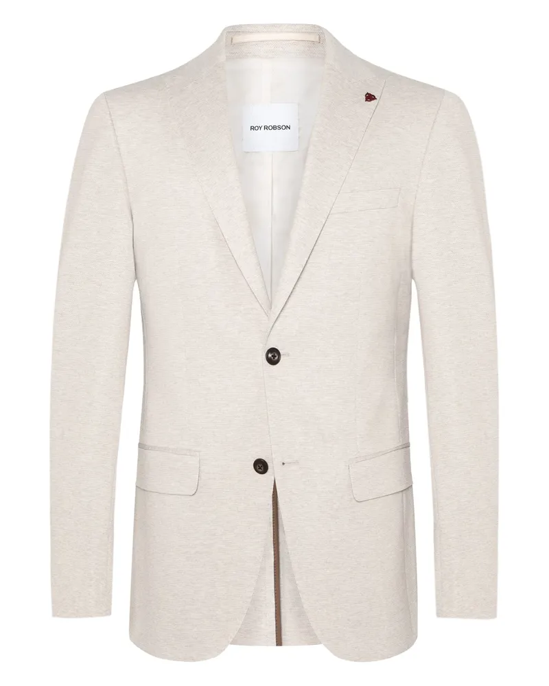 Roy Robson Einreihiges Sakko in Jersey-Qualität in Beige