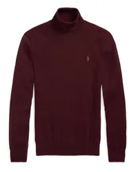 Ralph Lauren Rollkragenpullover aus reiner Merinowolle Bordeaux