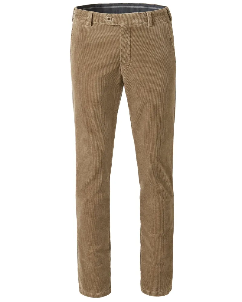 Meyer Hosen Cordhose Bonn mit Stretchanteil, Modern Fit in Beige