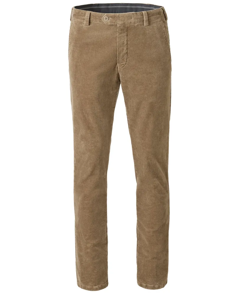 Meyer Hosen Cordhose Bonn mit Stretchanteil, Modern Fit in Beige