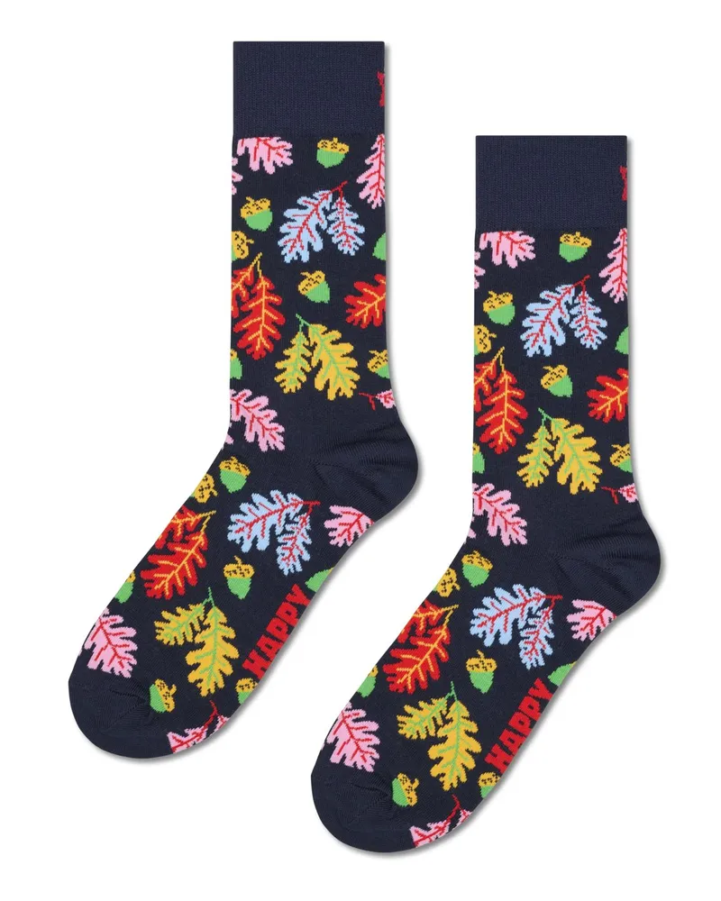 Happy Socks Socken mit bunten Blatt-Motiven und Stretchanteil in Multicolor