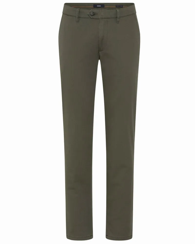 Eurex by Brax Thermo-Chino Jim mit Stretch und softem Futter, Regular Fit in Oliv
