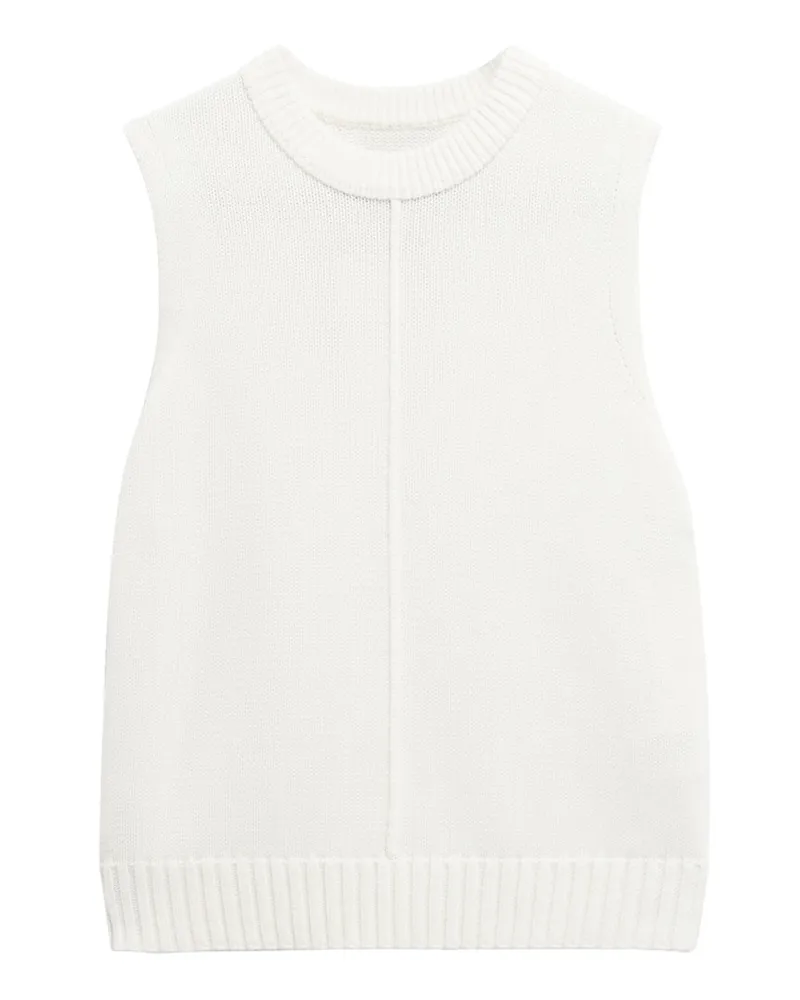 Barbour Damen Strick-Pullunder Avon aus Baumwolle in Offwhite