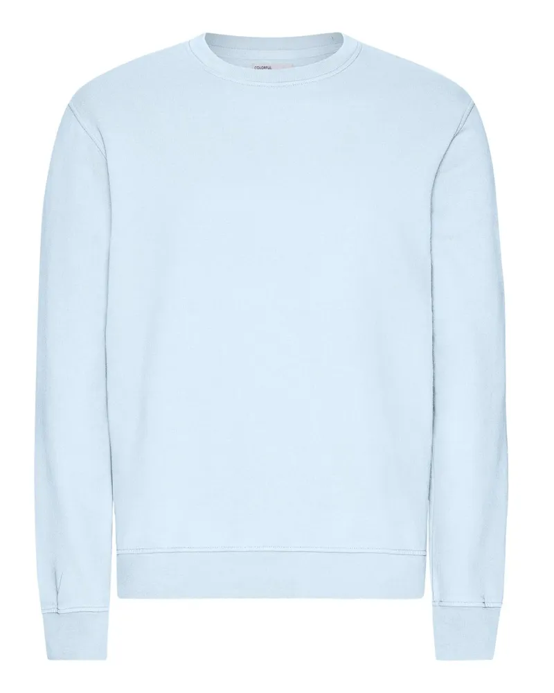COLORFUL STANDARD Sweatshirt aus Bio-Baumwolle in Washed-Optik in Hellblau