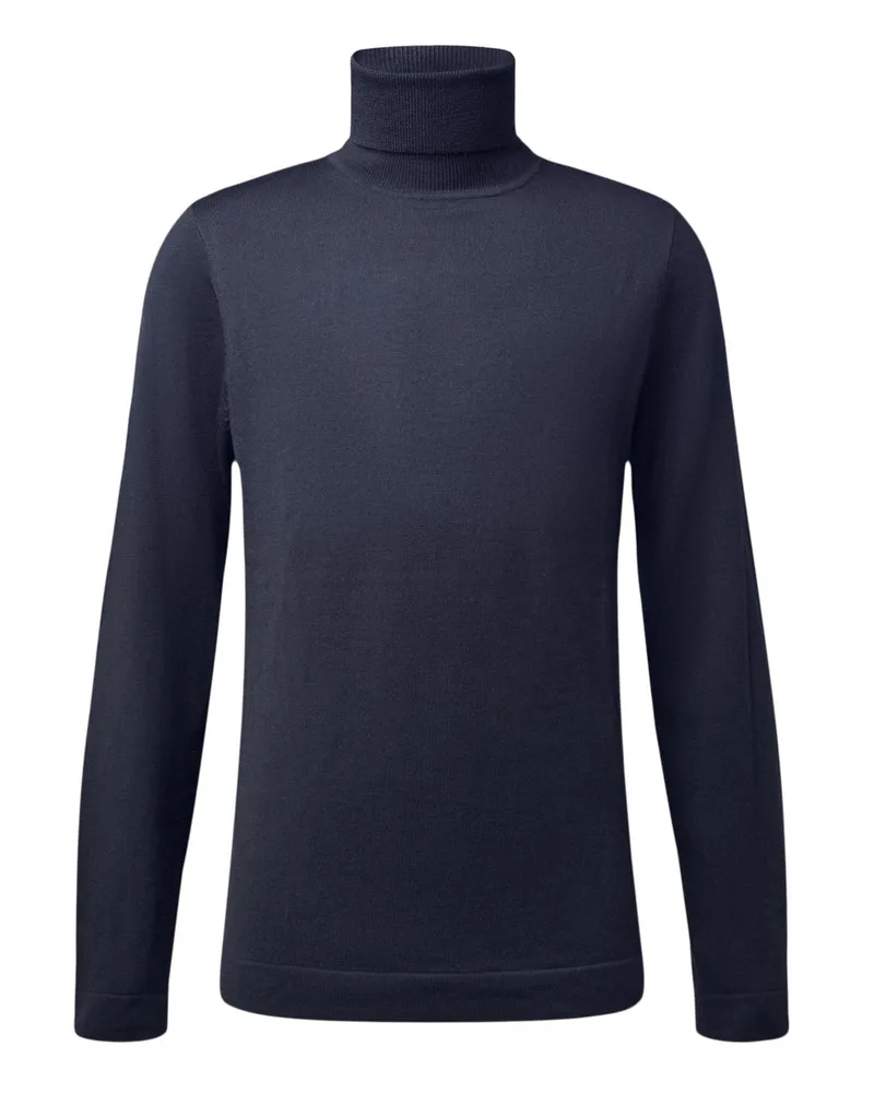 Drykorn Leichter Rollkragenpullover Joey aus Merinowolle in Marine
