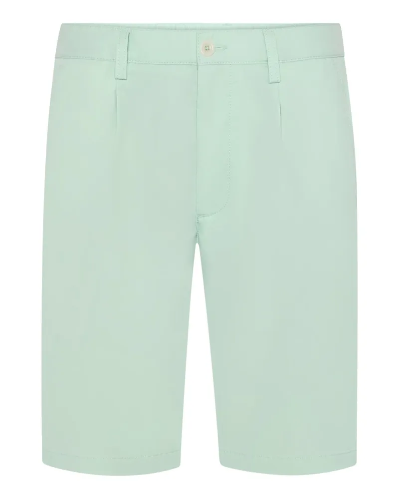 Alberto Stretch-Bermudashorts mit Bundfalten, Wide Fit in Marine