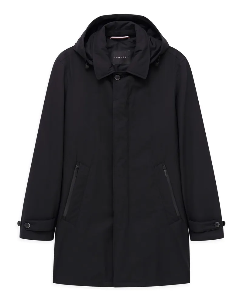 Bugatti Leichter Kurzmantel mit Kapuze aus RAINSERIES-Kollektion in Marine