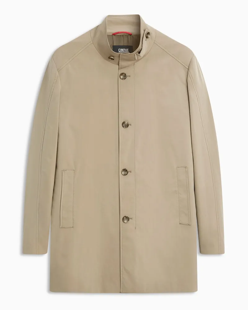 cinque Kurzmantel Score mit Stehkragen und Riegel, Regular Fit in Beige