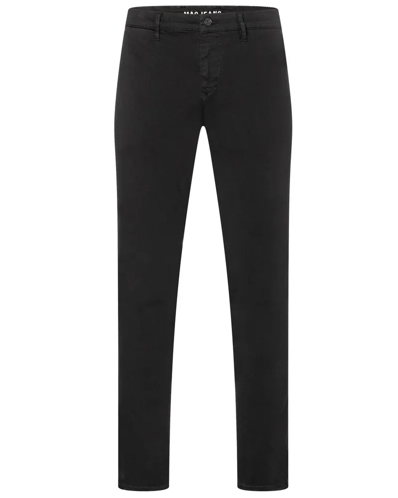 MAC Jeans Chino mit Stretchanteil, Modern Fit in Schwarz