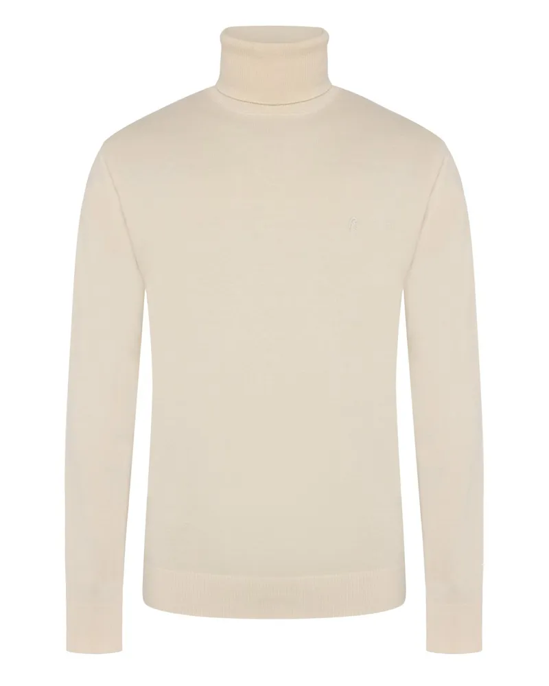 Replay Rollkragenpullover mit gesticktem Logo in Ohne