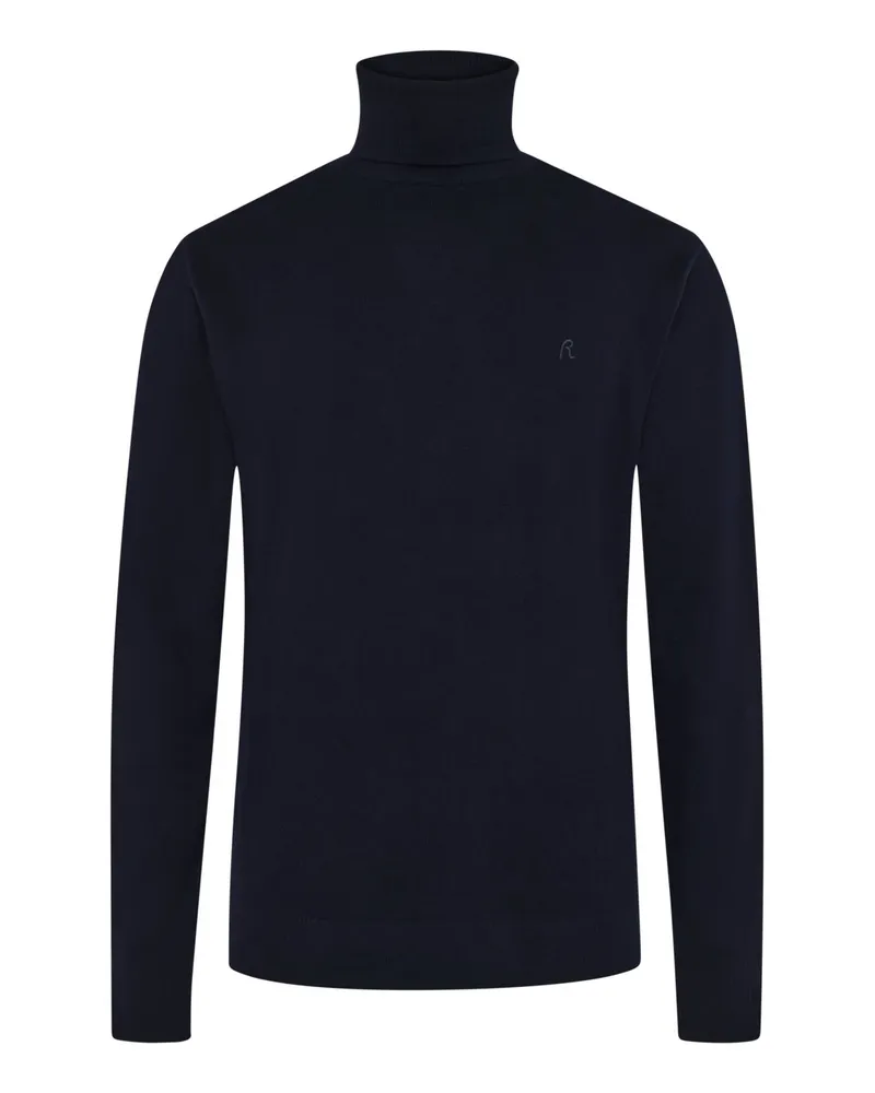 Replay Rollkragenpullover mit gesticktem Logo in Ohne