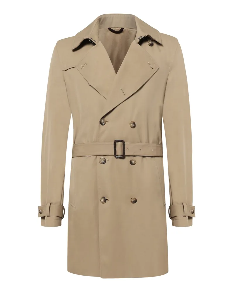 JOOP! Gefütterter und zweireihiger Trenchcoat in Beige