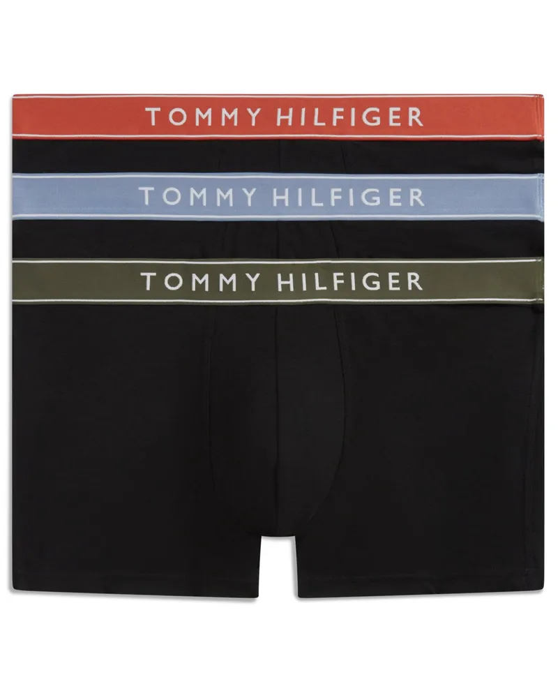 Tommy Hilfiger 3er Set Boxer Brief mit Label-Bund in Schwarz