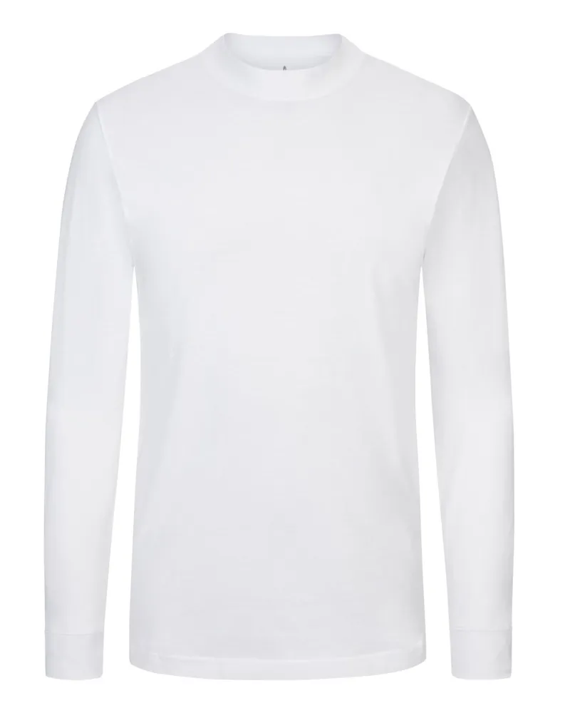 Ragman Longsleeve aus Baumwolle mit Turtleneck in Weiß