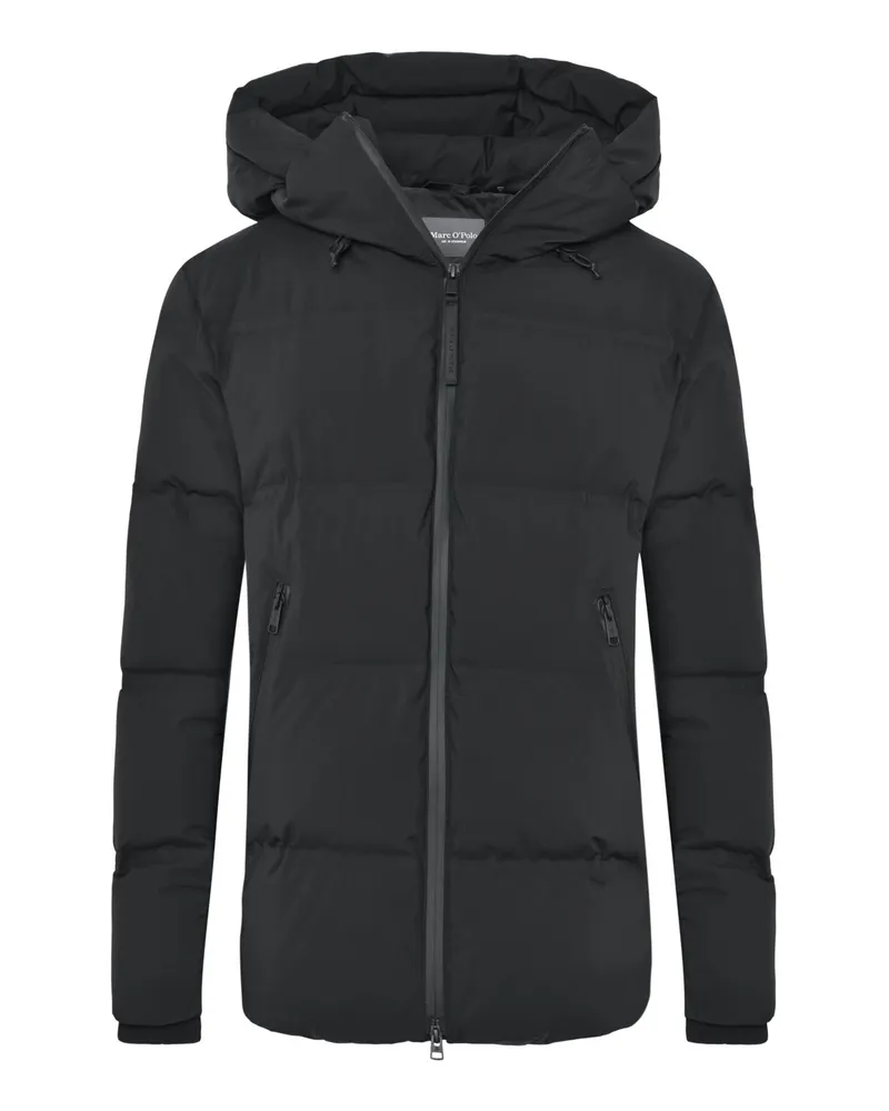 Marc O'Polo Wintertaugliche Daunenjacke MOP x Function mit Kapuze in Schwarz