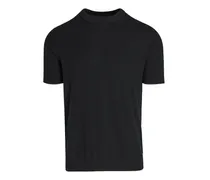 T-Shirt in Perlstrick-Qualität aus einem Kaschmir-Mix