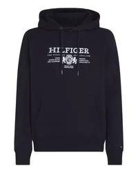 Tommy Hilfiger Hoodie aus Baumwolle mit Label-Stickerei Marine