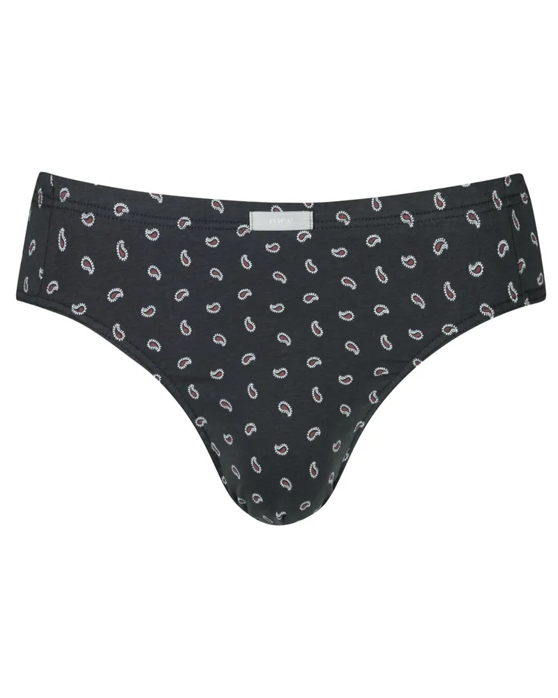 Mey Stretch-Slip mit Print in Anthrazit