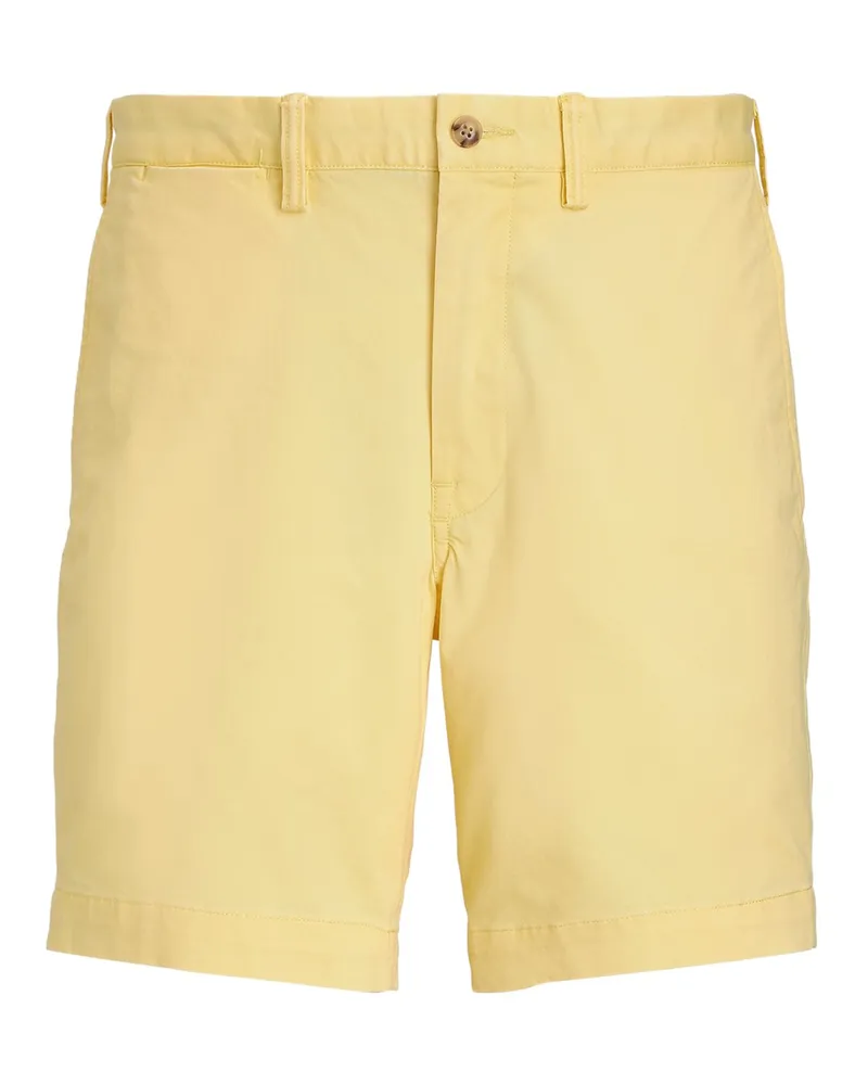 Ralph Lauren Bermudashorts Bedford mit Stretch und Pony-Stickerei, Straight Fit in Gelb