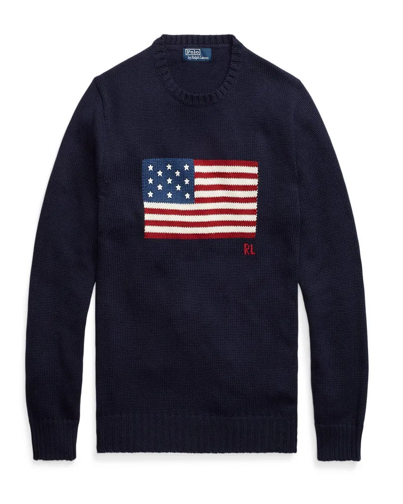 Ralph Lauren Pullover mit Stars and Stripes-Motiv in Marine