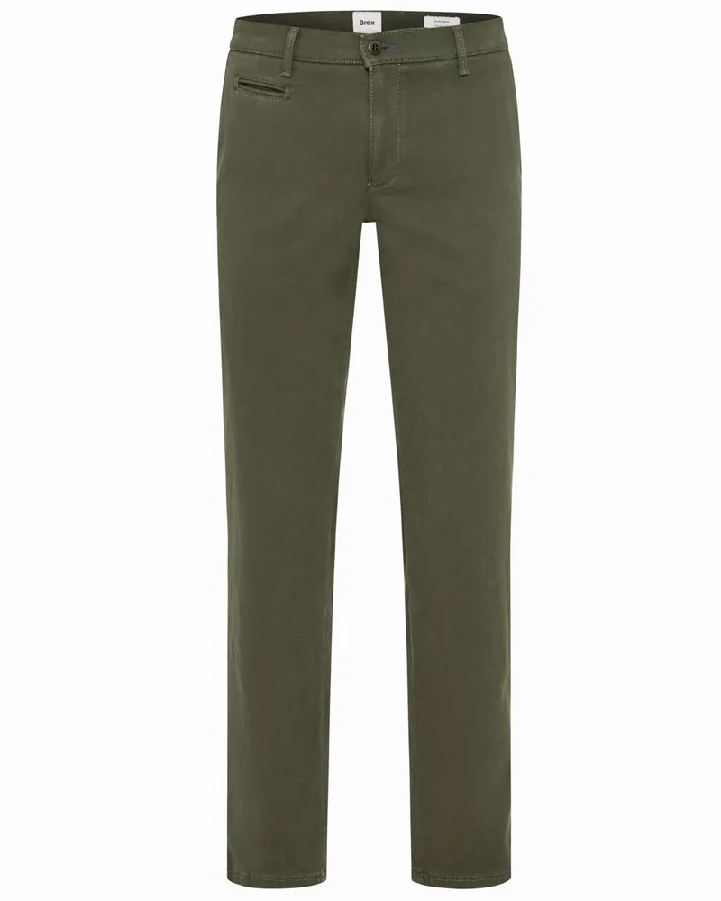 Brax Hi Flex Royal Garbadine Chino Fabio, Modern Fit in Oliv
