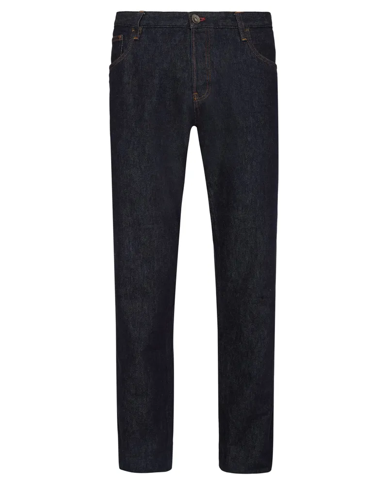 Luis Trenker Jeans Lupedro in dunkler Waschung, regular Fit in Schwarzblau