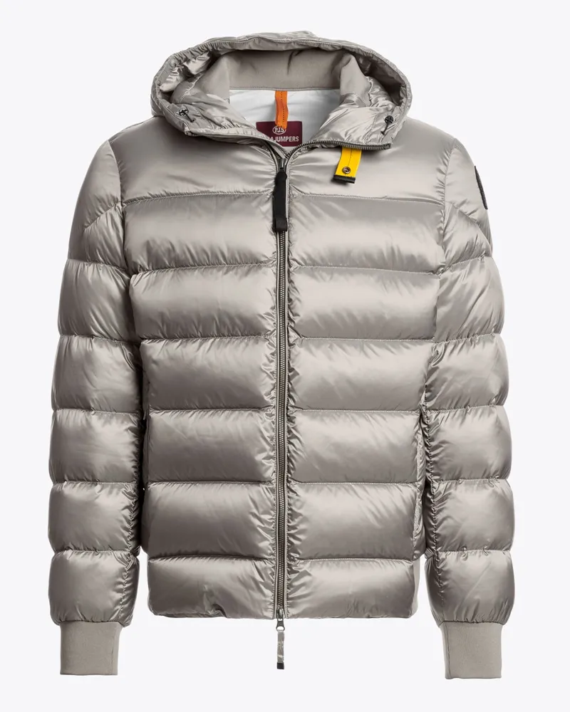 Parajumpers Gesteppte Daunenjacke Pharell mit Kapuze und Logo-Aufnäher in Kreide