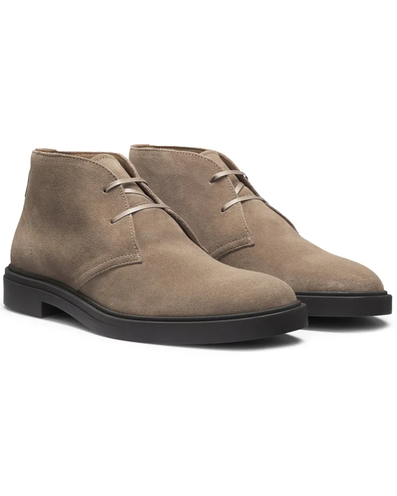 HUGO BOSS Desert Boots Calev aus Veloursleder in Beige