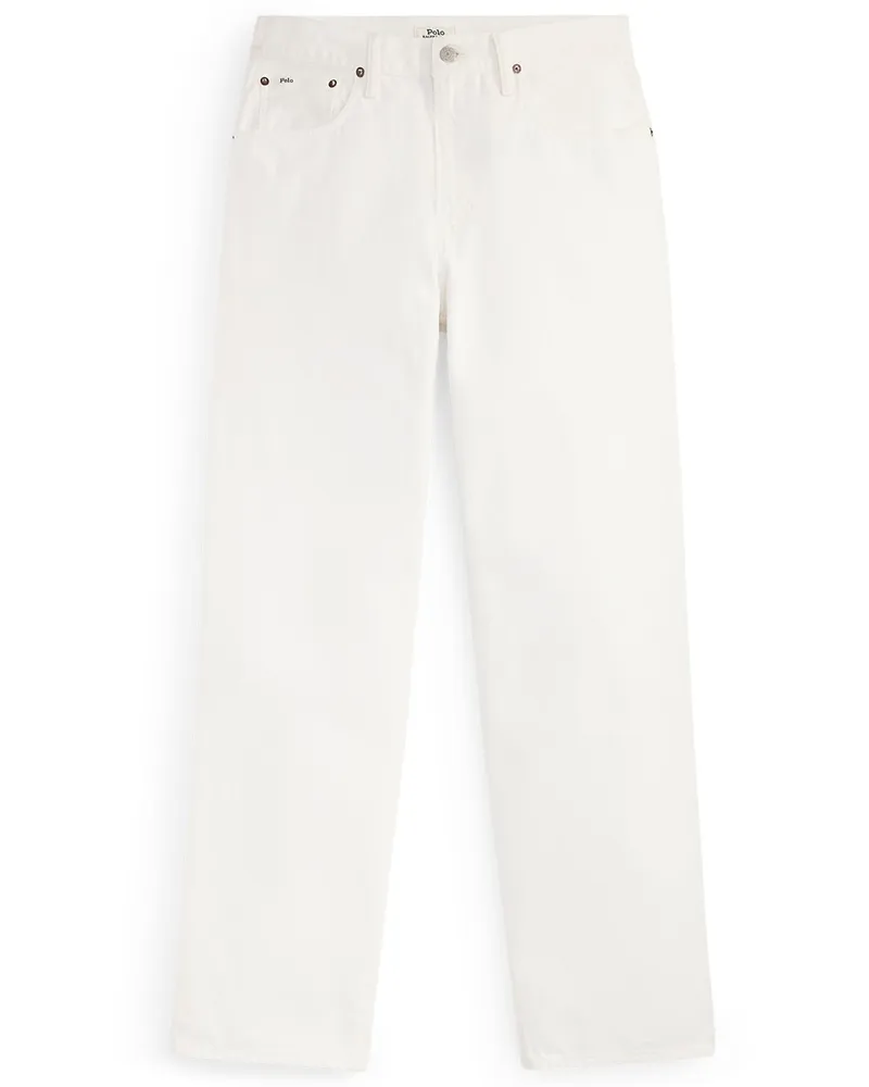 Ralph Lauren Jeans Rivington aus Baumwolle, Relaxed Fit in Weiß