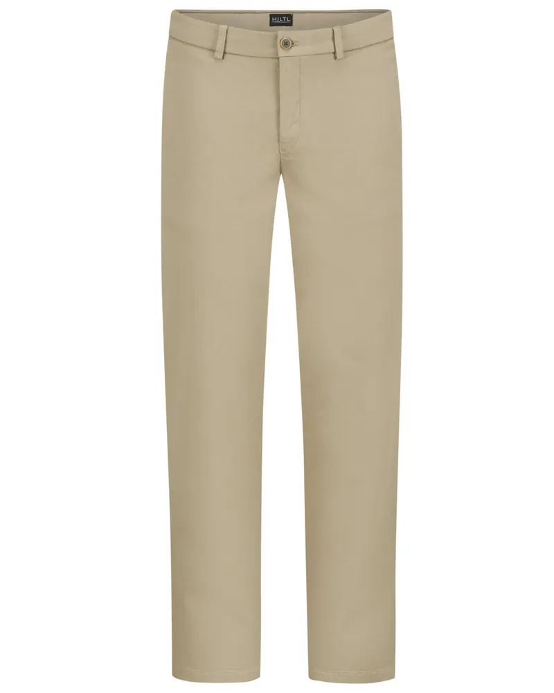 Hiltl Stretch-Chino Tamo mit niedriger Bundhöhe, Slim Fit in Grün